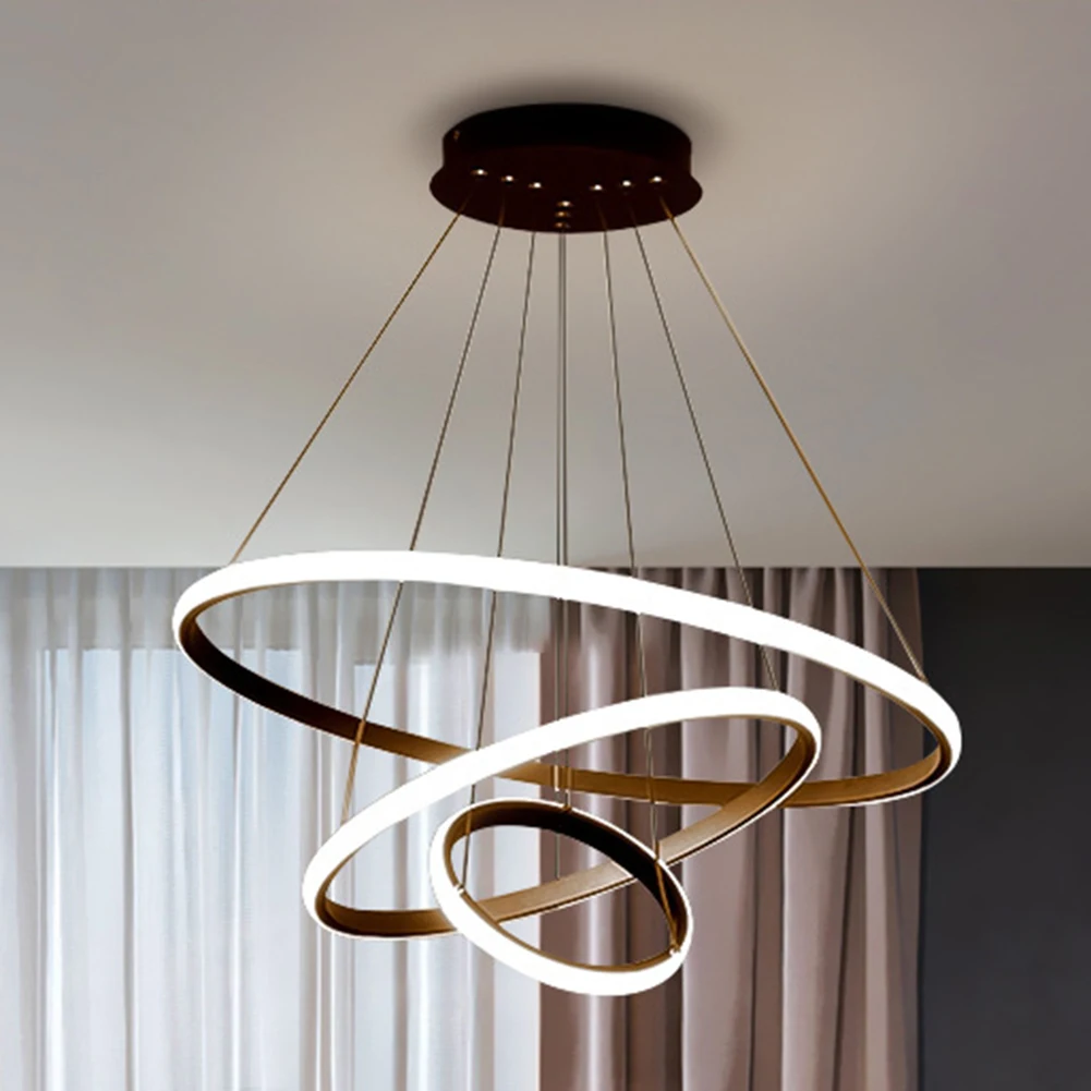 Nordic Luxury Hanging Light Adjustable LED Pendant Chandelier High Brigh... - $58.83+
