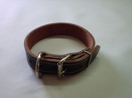 1 1/2 Leather Collar Police K9 Schutzhund Malinois Custom Made Size Color Etc... - $20.59