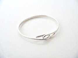 Tiffany &amp; Co Silver Infinity Bangle Interlocking Bracelet Gift Love Stat... - £263.80 GBP