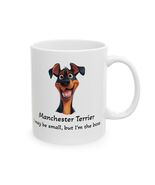 Manchester Terrier Illustration Mug | Cute Dog Breed Coffee Mug Cartoon - $11.99
