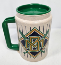 Vintage Milwaukee Brewers 1996 Whirley Travel Tumbler Thermos Mug - £10.98 GBP