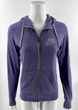 Nike Purple Womens Zip Up Hoodie Size Medium Long Sleeve Athletic - $29.81 CAD