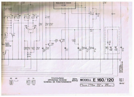 Prestige Juke Box Model 160/120 Schematic Diagram Oversized. - £14.05 GBP