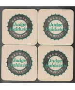 Judge Baldwins Brewing Company Beer Coasters Lot of 4 Colorado Springs Co - £3.17 GBP