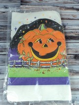 Vintage Halloween Jack O&#39;Lantern Tablecloth - 52 x 96 inches - Table Cover - New - £10.59 GBP