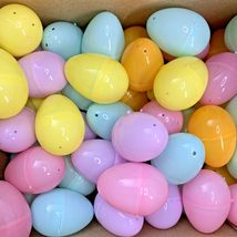 Bulk Plastic Easter Eggs 100 Count 2.2 in Unfilled Bulk Set Pastel Empty... - £7.77 GBP