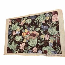 Needlepoint Vintage Harvest Rug Canvas Handpainted Mario Buatta Thimbelina 66x44 - £479.61 GBP