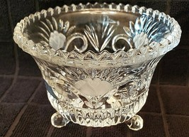 VINTAGE CLEAR CRYSTAL BOWL 24% LEAD CRYSTAL MADE IN GERMANY - £18.36 GBP