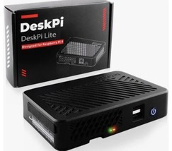 DeskPi Lite Raspberry Pi 4 Case with Power Button/ Heatsink with PWM Fan... - £33.23 GBP