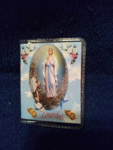 Our Lady of Lourdes Set Prayer Card and Pendant - $5.00
