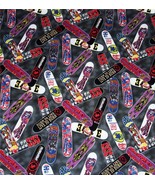 VTG RJR Something to Talk About Burn to Live Skateboards Fabric 55&quot;L x 4... - $13.99