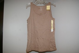 Sonoma Life+Style Ribbed Tank Top Womens Size XL Brown - £10.39 GBP
