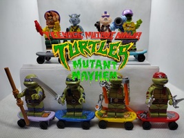 Teenage Mutant Ninja Turtles Custom Designed Minifigure set of 8 figures  - £22.33 GBP
