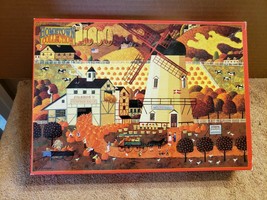 NIB SEALED RoseArt Hometown Collection 1000 Piece Puzzle Pumpkin Picking - $14.85