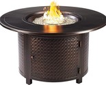 Aluminum 44 In. Round Propane Beads, Lid And Fabric Cover Finish Outdoor... - £1,530.09 GBP