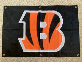 Versital Cincinnati Bengals 2 x 3 Flag Hung Vertical Horizontal Banner P... - $13.85