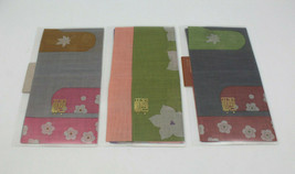 Kaga Yuzen Kanazawa Japan Takeya Original Handkerchief Flowers Set of 3 ... - £22.66 GBP