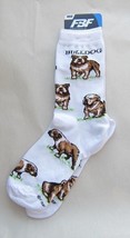 Adult Medium Bulldog English Dog Breed Poses Footwear Dog Socks 6-11 - £9.37 GBP
