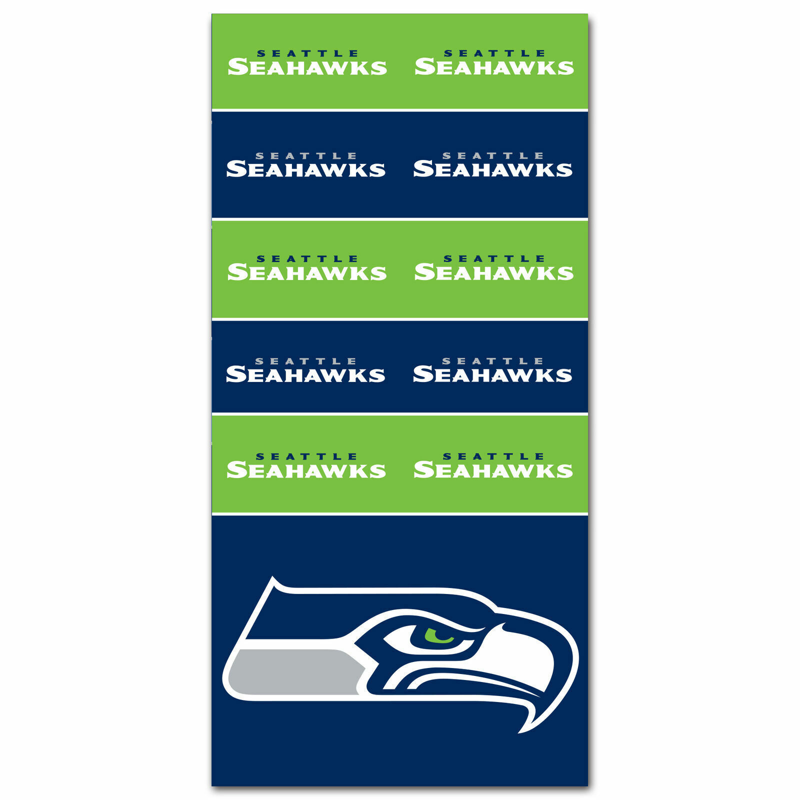 Seattle Seahawks NFL Superdana Face Mask Neck Gaiter Bandana Headband Scarf - $13.06
