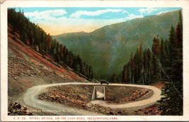 Spiral Bridge on the Cody Road Yellowstone Park Postcard PC91 - £3.94 GBP