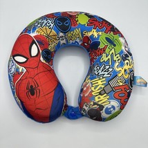 Really Nice Marvel Spider-Man Boys Blue &amp; Red Travel Memory Foam Neck Pi... - $16.89