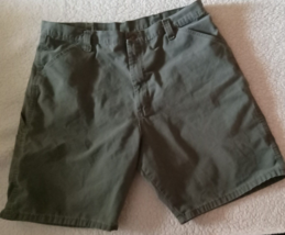 Wrangler Cargo Shorts Men&#39;s 40 Olive Green Cotton Distressing - £7.41 GBP