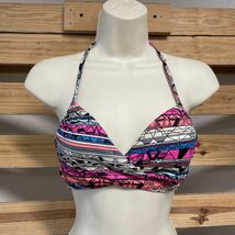 Victoria's Secret PINK Geometric Pattern Bikini Top Woman's Size S KG JD - $9.89