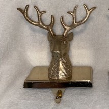 Allen + Roth Majestic Stag Stocking Holder Gold Cast Metal - £22.16 GBP