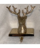 Allen + Roth Majestic Stag Stocking Holder Gold Cast Metal - $27.99