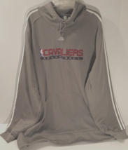 Cleveland Cavaliers Basketball Adidas Gray Nba Fusion Pullover Men&#39;s Hoodie 2XL - £25.73 GBP