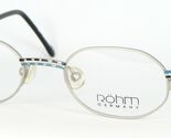 Röhm Modèle 6014 Coleur. 521 Argent / Autre Lunettes Monture Rohm 41-18-... - $58.44