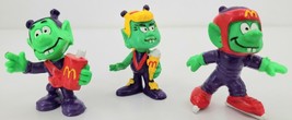 Vtg 1983 Mc Donald’s Astroniks Pvc Figure Toy Green Alien Smurf Lot Of 3 - £9.87 GBP