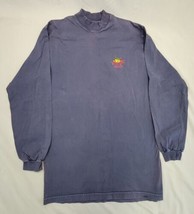 Rainforest Cafe Orlando Long Sleeve T Shirt Size Med Navy Blue Small Logo - $6.95
