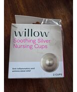 WILLOW Soothing Pain Relief Silver Nursing Nipple Shield 2 Cups Damaged ... - €17,87 EUR