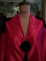 4yds Designer Fabric Hot Pink Peau De Soie Silk Cotton Heavy Soft Dressy Satin - £101.24 GBP