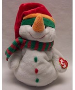 TY Pluffies SOFT MELTON THE SNOWMAN 9&quot; Plush Stuffed Animal 2003 NEW - $18.32