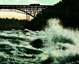 Niagara Falls New York NY Whirlpool Rapids Grand Trunk Bridge Vtg Postca... - $3.91