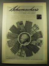 1959 Schumacher&#39;s Fabrics by Frank Lloyd Wright Advertisement - £14.73 GBP
