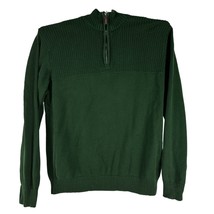 Haggar Clothing Men&#39;s Green Ribbed Pullover Sweater Size XXL - £10.95 GBP