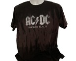 AC/DC Back In Black Tie Dye Men&#39;s XL Tee T Shirt Heavy Metal Rock Band C... - £10.38 GBP