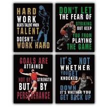 Motivational Quotes Basketball Posters For Boys Bedroom Sports Posters Gift For - £18.36 GBP