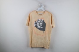 Vintage Nike Boys XL Distressed Travis Scott Center Swoosh Acid Wash T-S... - $19.75
