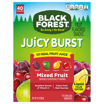 Juicy Burst Fruit Snacks, Mixed Fruit, 0.8 Ounce Pouches (40 Count) - £9.90 GBP