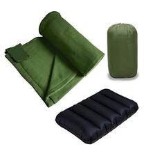 Lightweight Compact Microfiber Fleece Sleeping Bag Liner 190 x 90cm / 75... - $58.70