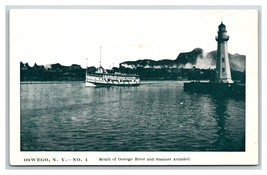 Steamer Arundel and Lighthouse Oswego New York NY UNP Unused UDB Postcard V14 - £14.46 GBP