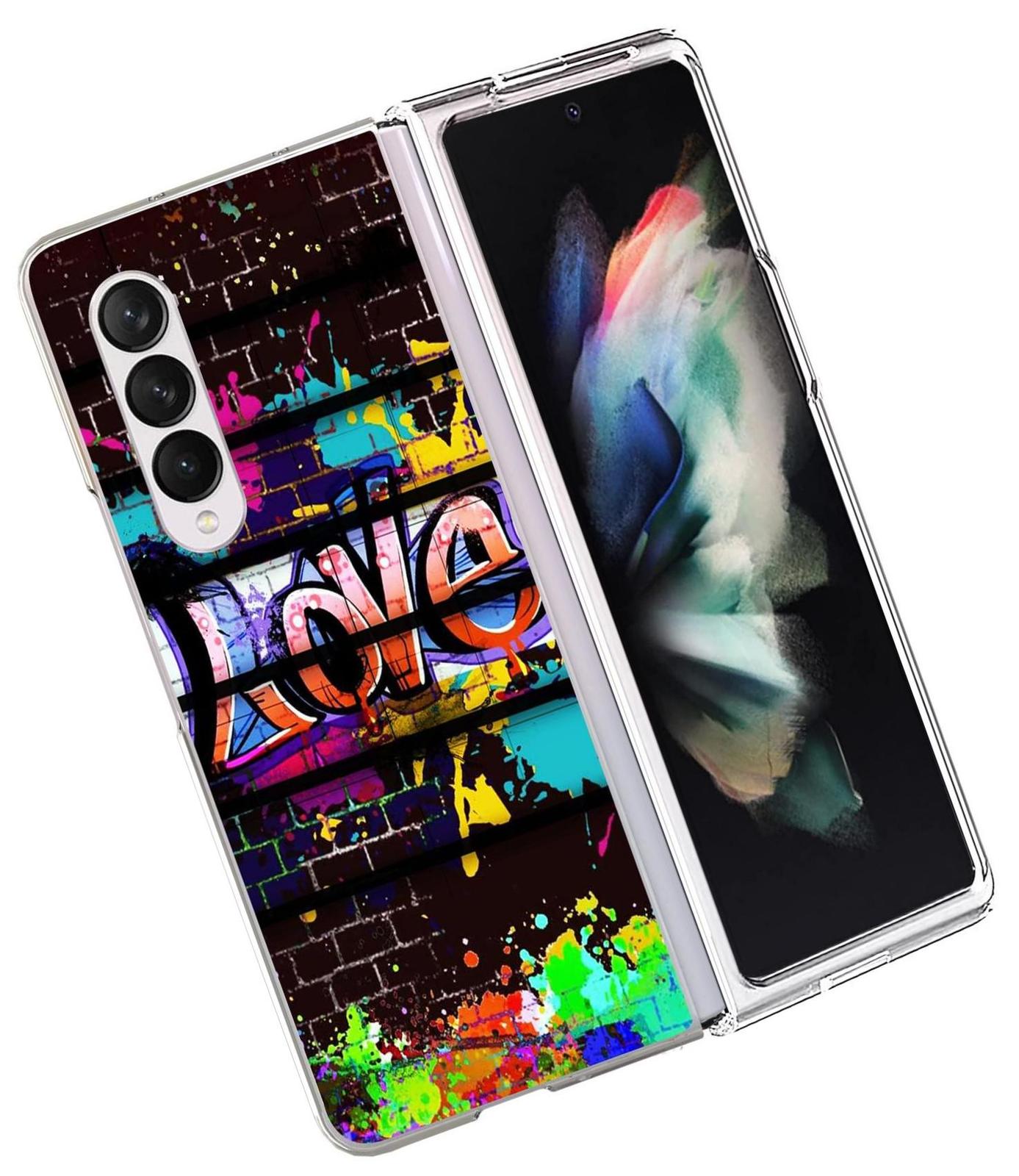 Compatible Graffiti Love Samsung Galaxy Z Fold 4 Case Z