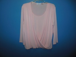 Ladies Calvin Klein Pull Over Blouse Large Twofer Style - £7.96 GBP