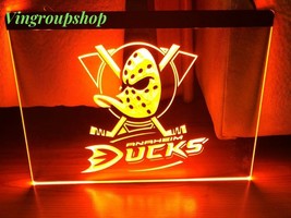 Anaheim Ducks Hockey Team LED Neon Sign home decor display glowing - £20.60 GBP+