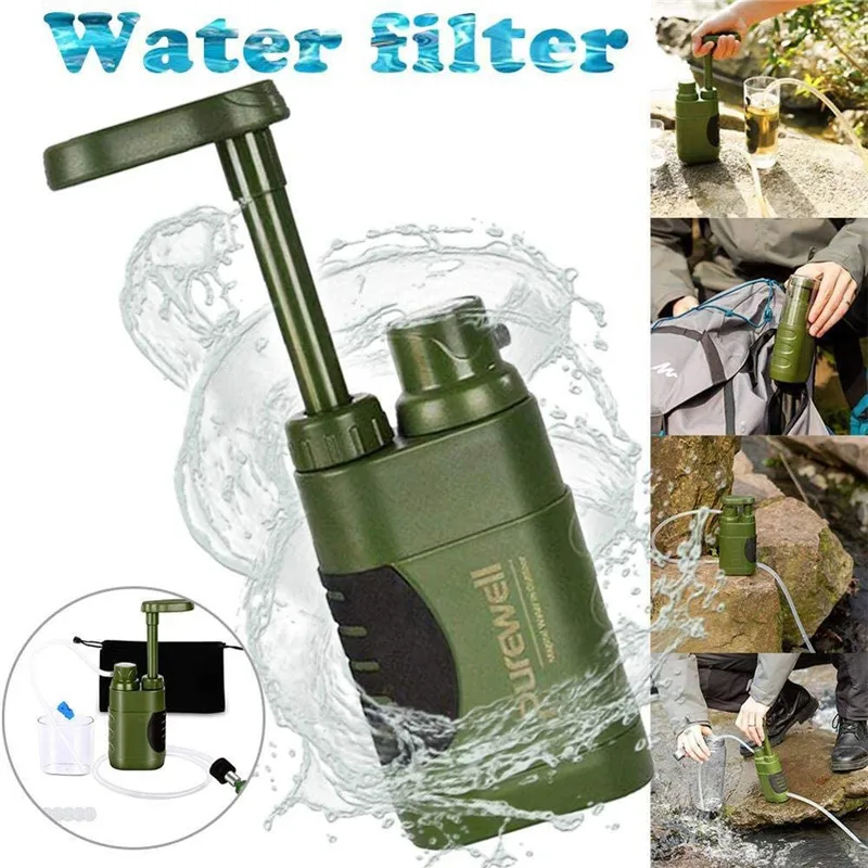 Outdoor Water Filter Emergency Life Drinking Water Purifier Mini Portabl... - £45.60 GBP