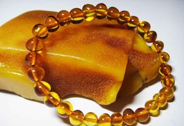 Genuine  Amber Bracelet Natural Amber Beads Bracelets Simple amber bracelet - £22.94 GBP